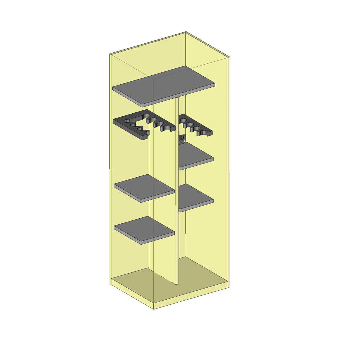 AMSEC BFII6024 Gun Safe - Interior Layout