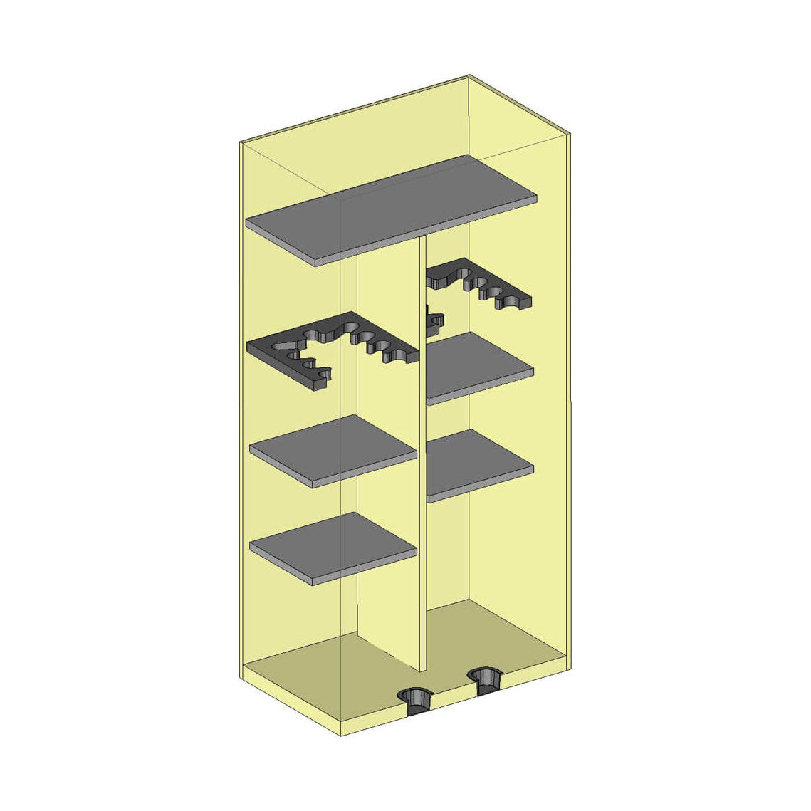 AMSEC BFII6030 Gun Safe - Interior Layout