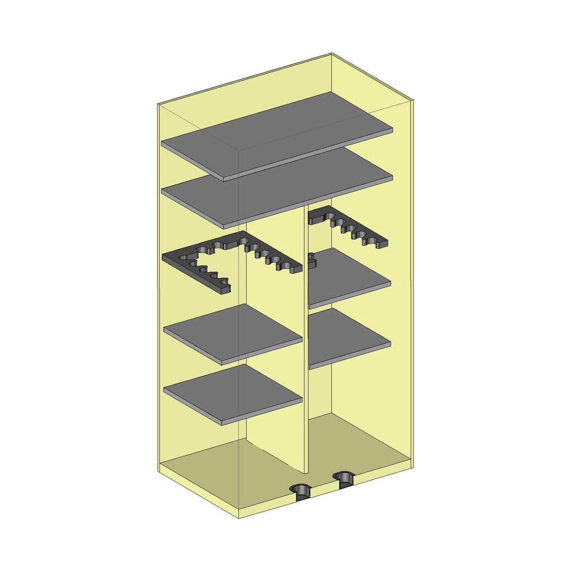 AMSEC BFX6636 Gun Safe - Interior Layout