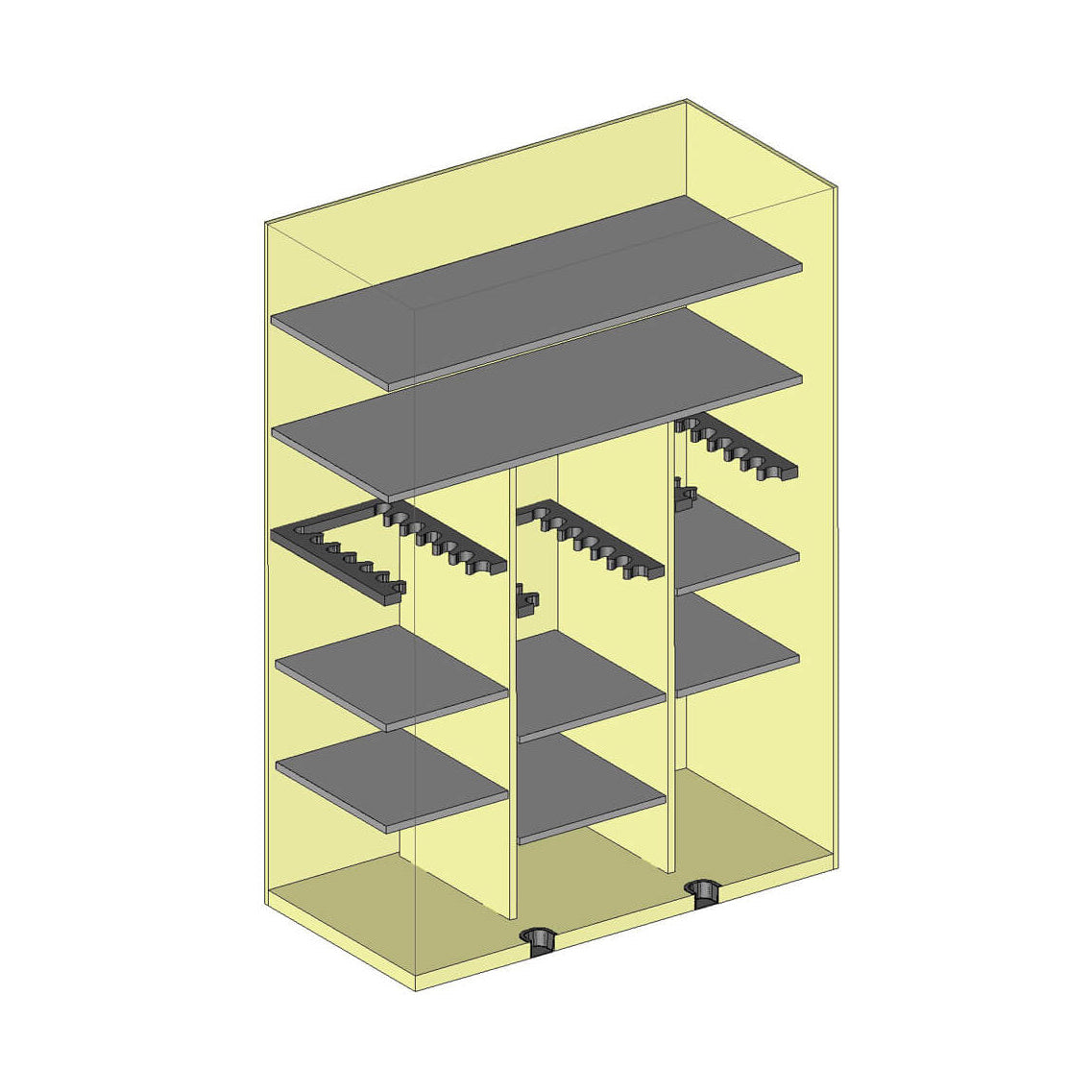 AMSEC BFII7250 Gun Safe - Interior Layout