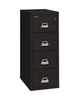 FireKing 4-Drawer Letter Vertical File - Black