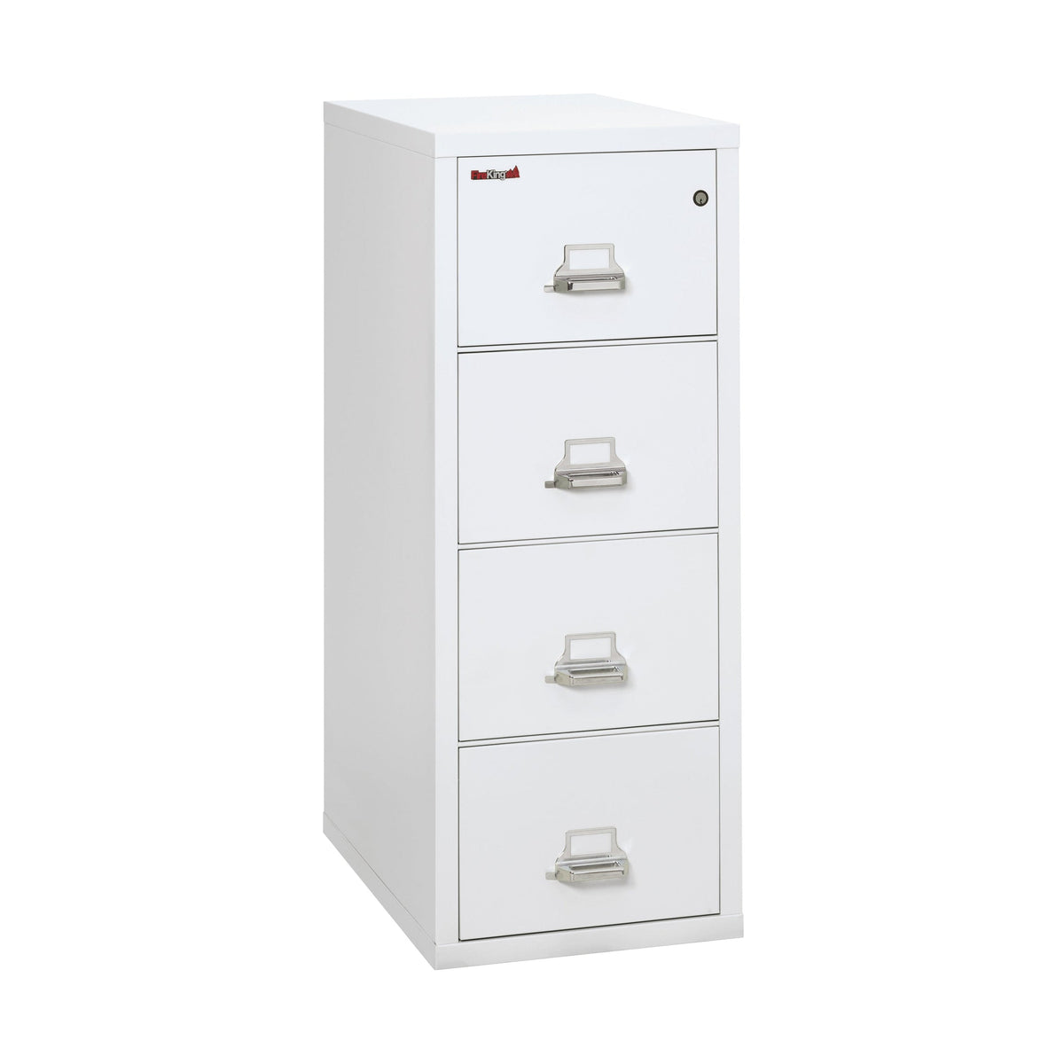 FireKing 4-Drawer Letter Vertical File - Arctic White
