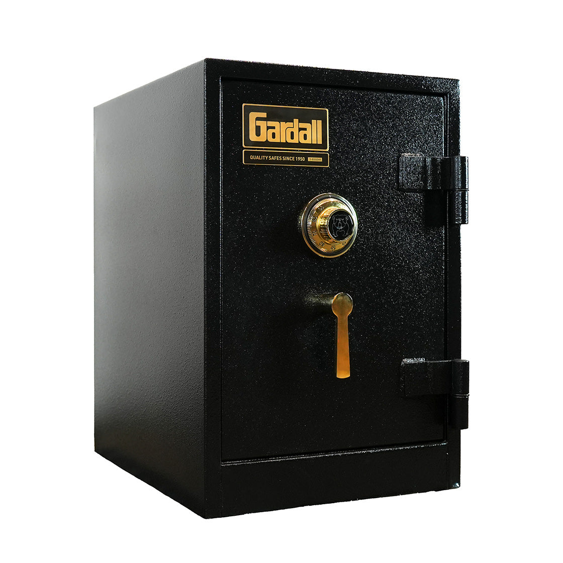 Gardall 1812/2 Two Hour Fire & Burglary Safe - Black with Gold Trim, Combination Dial