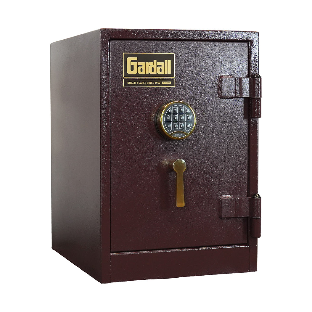 Gardall 1812/2 Two Hour Fire &amp; Burglary Safe - Maroon with Gold Trim, Electronic Keypad